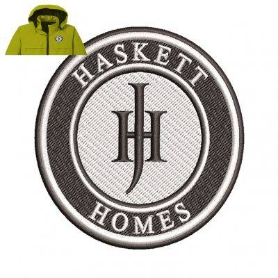 Haskett Homes Embroidery logo for Jacket.