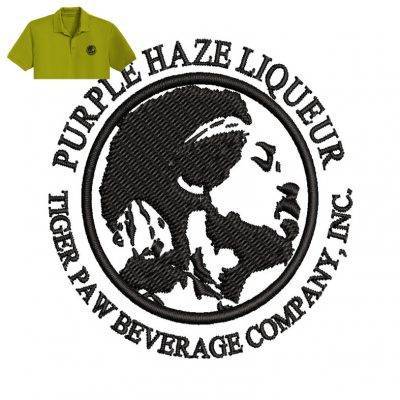 Purple Haze Embroidery logo for Polo Shirt .