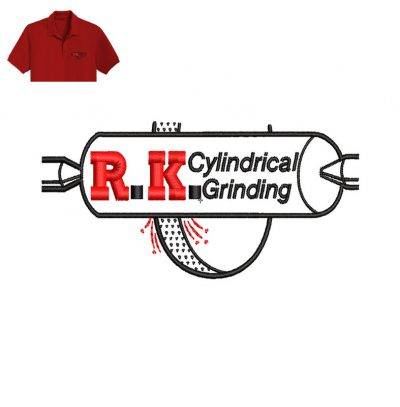 Best Cylindrical Embroidery logo for Polo Shirt .