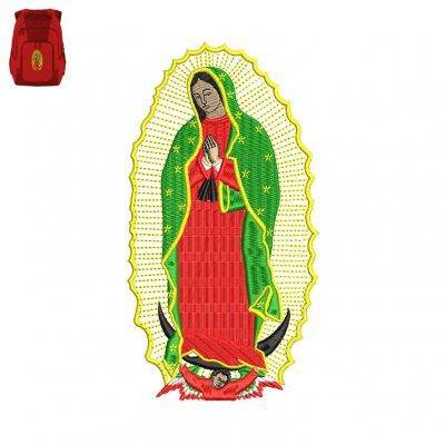 Lady Guadalupe Embroidery logo for Bag .