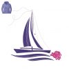Best Sailboat Embroidery Logo Design for Hoody .