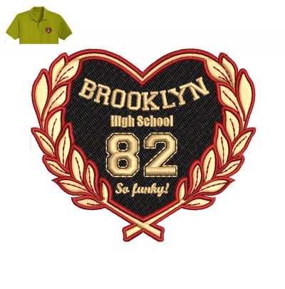 Best Brooklyn Embroidery logo for Polo Shirt .