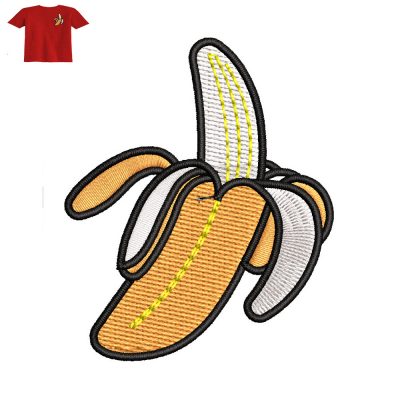 Banana Fruit Embroidery logo for Baby T- Shirt .