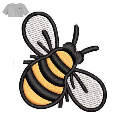 Honey Bee Embroidery logo for Polo Shirt .