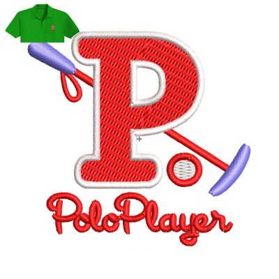 Polo Payer Embroidery logo for Polo Shirt .
