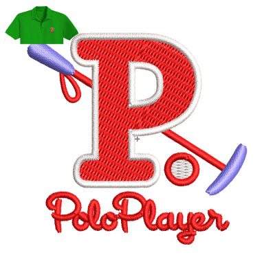 Polo Payer Embroidery logo for Polo Shirt .