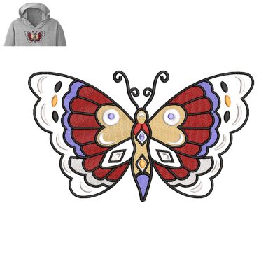 Best Butterfly Embroidery logo for Hoody .