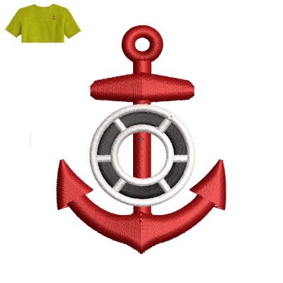 Nave Marine Embroidery logo for T-Shirt.