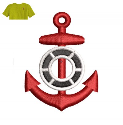 Nave Marine Embroidery logo for T-Shirt.