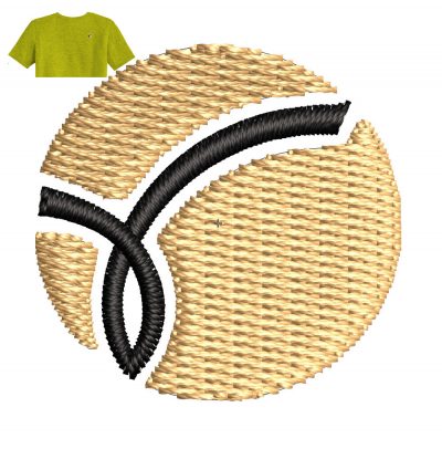 Table Tennis Embroidery logo for T-Shirt .