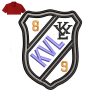 KVL patch Embroidery logo for Polo Shirt .