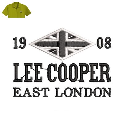 Lee Cooper Embroidery logo for Polo Shirt .