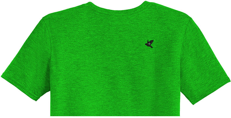 Small bird Embroidery logo for T-Shirt .