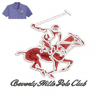 Polo Club Horse Embroidery logo for Polo Shirt .
