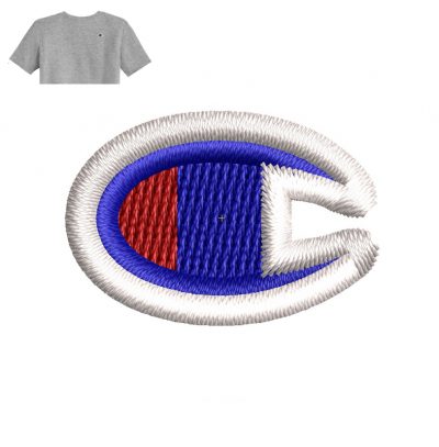 Best Champion Embroidery logo for T-Shirt .