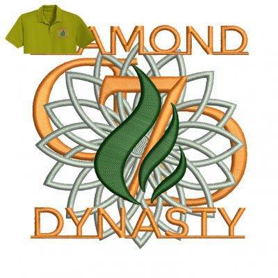 Diamond Dynasty Embroidery logo for Polo Shirt .