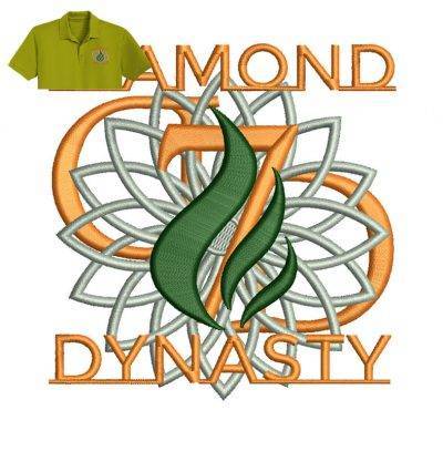 Diamond Dynasty Embroidery logo for Polo Shirt .