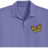 Best Butterfly Embroidery logo for Polo Shirt .