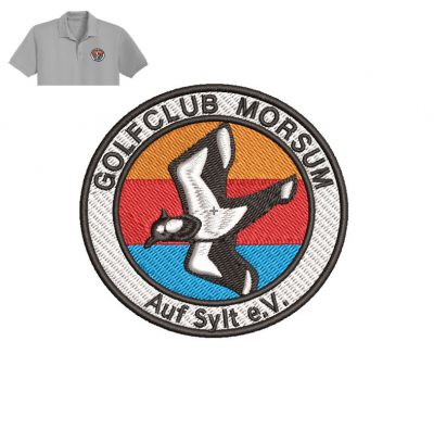 Golfclub Morsum Embroidery logo for Polo Shirt .