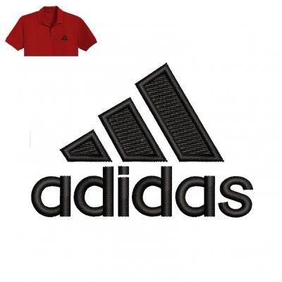 Adidas Embroidery logo for Polo Shirt
