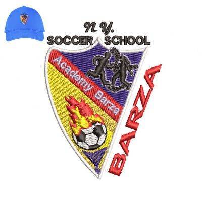 Soccer School Embroidery logo for Cap .