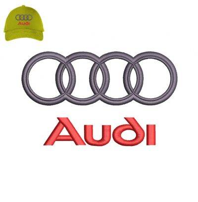 Audi Embroidery logo for Cap.