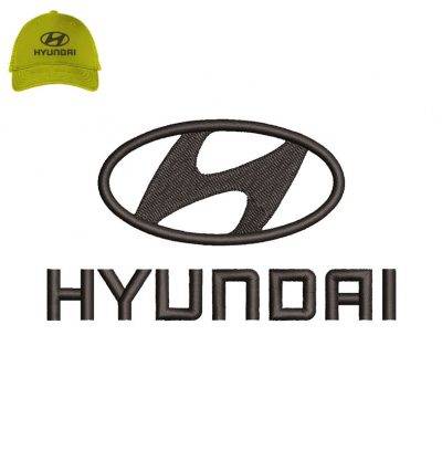 Best Hyundai Embroidery logo for Cap .