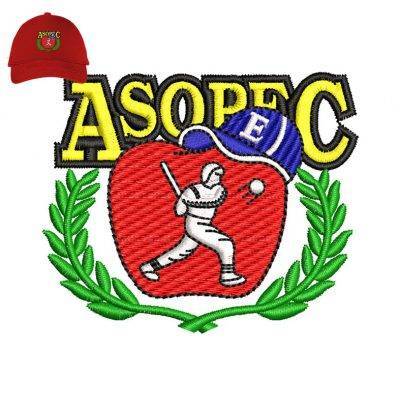 Best Asopec Embroidery logo for Cap .