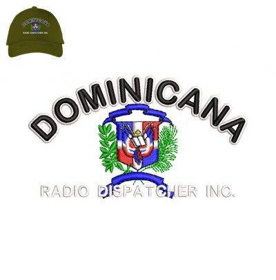 Dominicana Radio 3dpuff Embroidery logo for Cap .