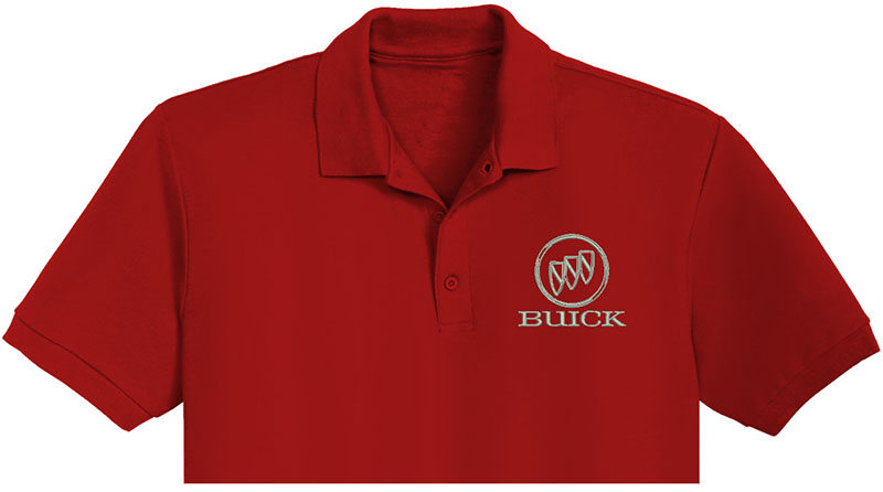 Best Buick Embroidery logo for Polo Shirt .