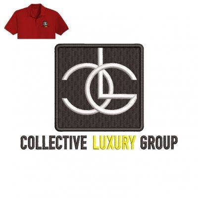 Collective luxury Embroidery logo for Polo Shirt .