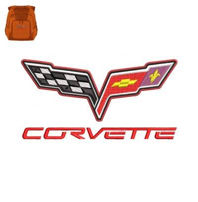 Best Corvette Embroidery logo for Bag .