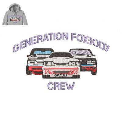 Generation Foxbod Embroidery logo for Hoodie .