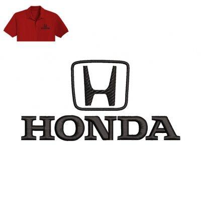 Honda Embroidery logo for Polo Shirt .