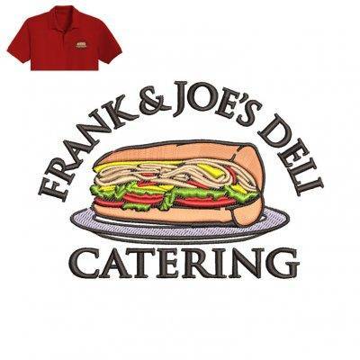 Frank Catering Embroidery logo for Polo Shirt .