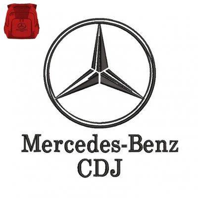Mercedes Benz CDJ Embroidery logo for Bag .