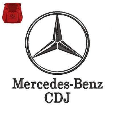 Mercedes Benz CDJ Embroidery logo for Bag .