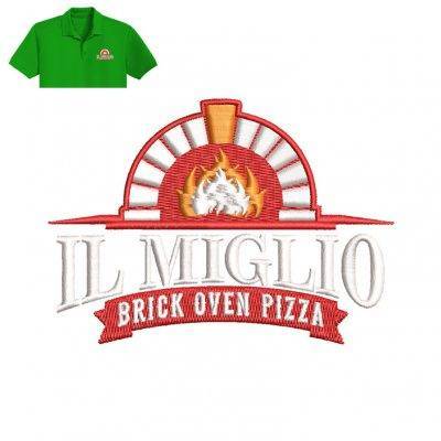 Il Miglio Embroidery logo for Polo Shirt .