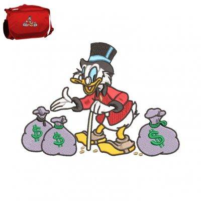Best Money Duck Embroidery logo for Bag .
