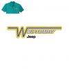 Westbury jeep Embroidery logo for Polo Shirt .