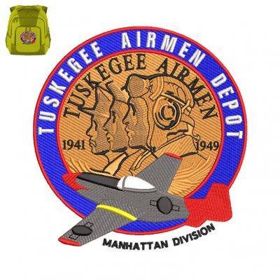 Tuskegee Airmen Embroidery logo for Bag .