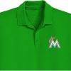 Miami Marlins Embroidery logo for Polo Shirt .