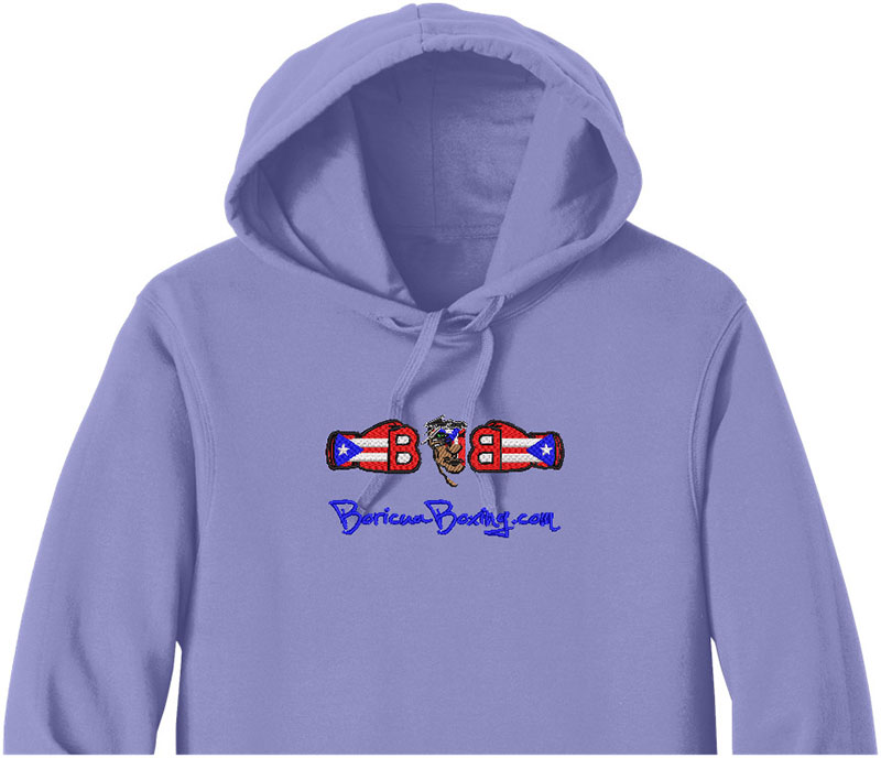 Boricua Boxing Embroidery logo for Hoodie .