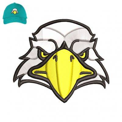 Eagle Head 3dpuff Embroidery logo for Cap .