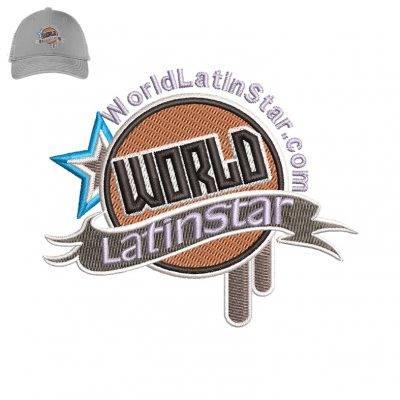 World Latinstar Embroidery logo for Cap .