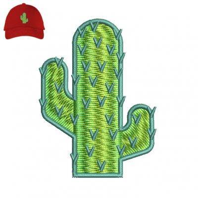 Cactus Tree Embroidery logo for Cap .