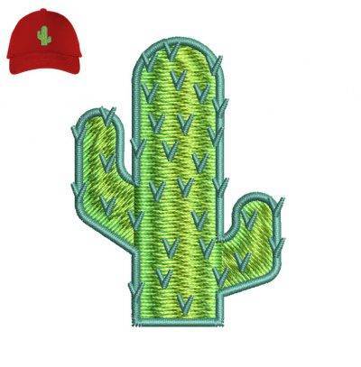 Cactus Tree Embroidery logo for Cap .