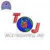 T&J Multiservice 3dpuff Embroidery logo for Cap .