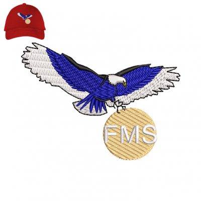 Bird Fms Embroidery logo for Cap .