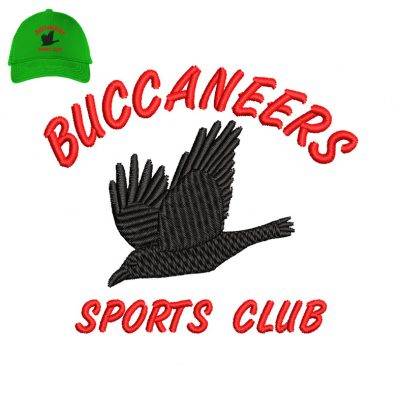 Buccaneers Sports Club Embroidery logo for Cap .
